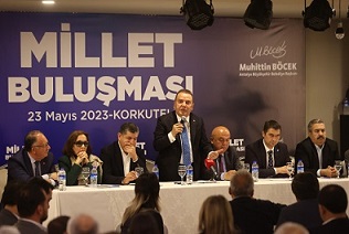 Başkan Böcek Korkuteli’nde  muhtar ve STK’larla buluştu